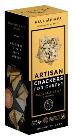 Artisan Cracker with Black Salt 130g