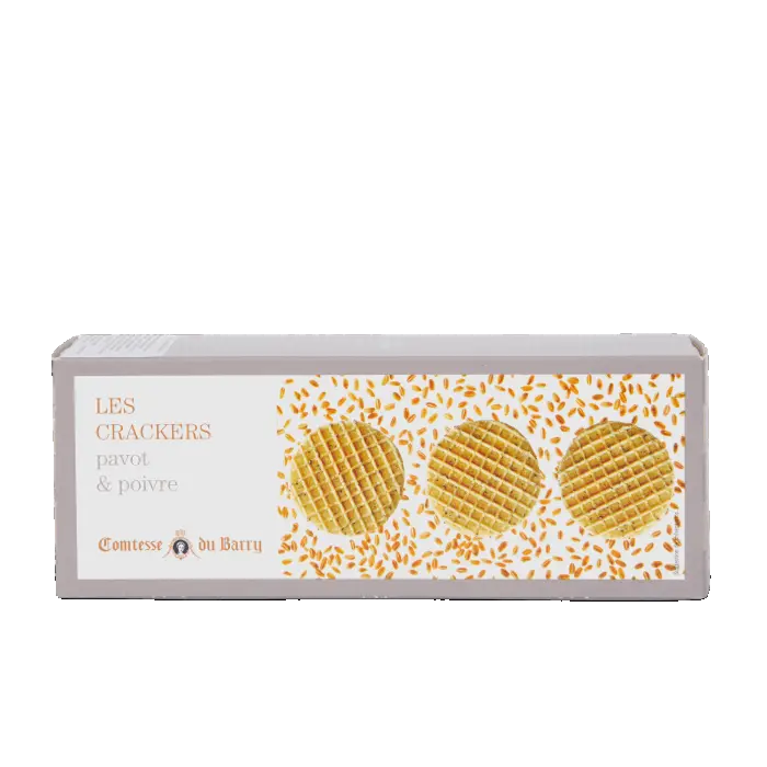 Comtesse du Barry Crackers Pavot Poivre 95g