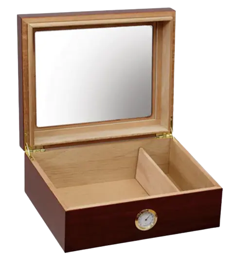Humidor Glasstop Cherry 50C