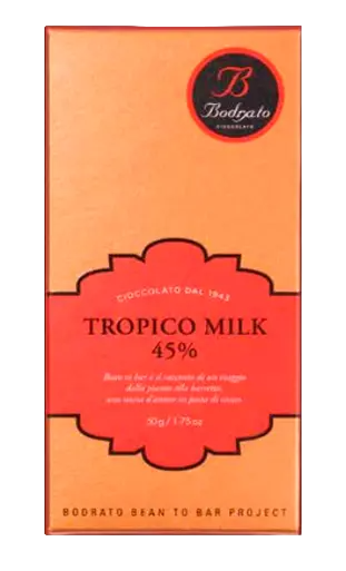 Bodrato Tropico Milk Chocolate 45% 50g