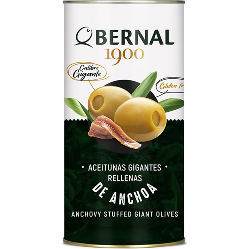 Bernal Rellenas De Anchoa Green Olives 150g