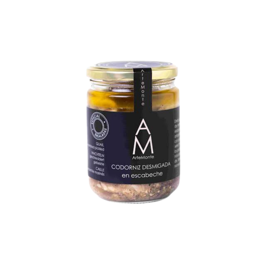 Arte Monte Codorniz Desmigado Escabeche 330g