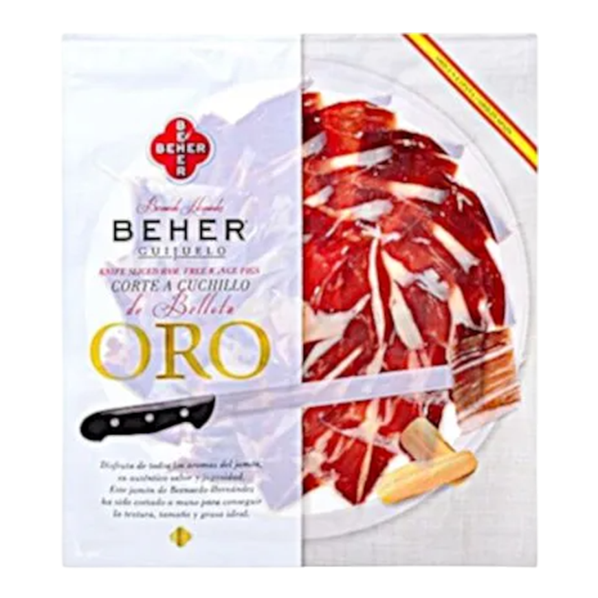 Beher Acorn Fed 100% Iberian Ham Knife Sliced Corte A Cuchillo 50g