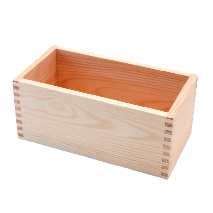Rectangle Wooden Open Box