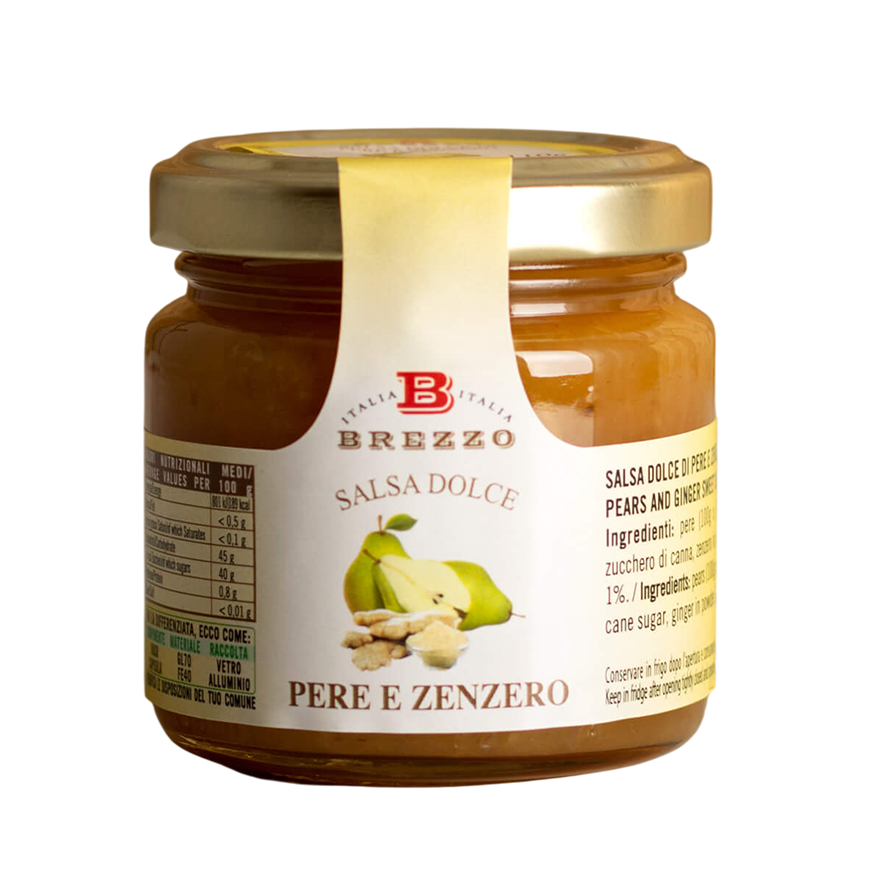 Brezzo Jam for Cheese Pears and Ginger 110g.