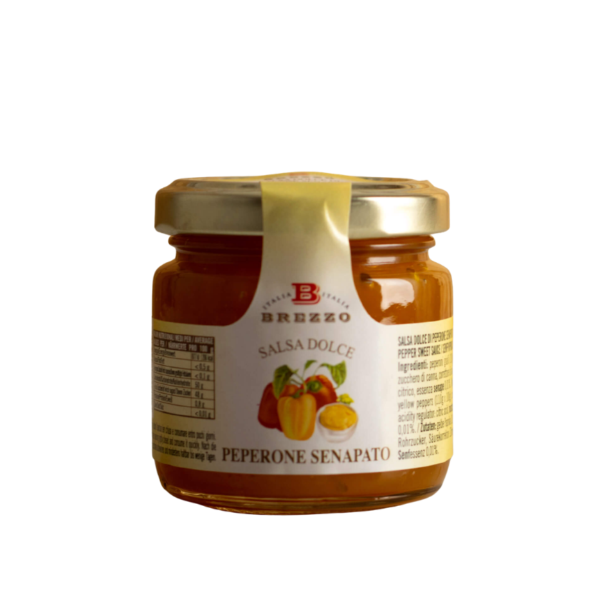 Brezzo Jam for Cheese Mustard Pepper 110g.