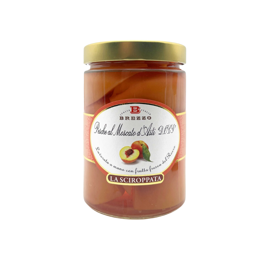 Brezzo Peaches in Moscato Syrup 620g.