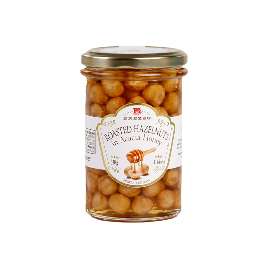 Brezzo Roasted Hazelnuts in Honey 110g