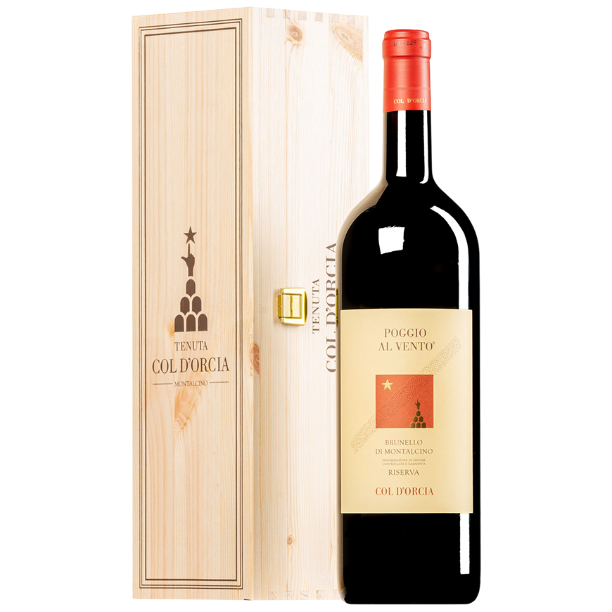 Col d'Orcia Poggio al Vento Brunello di Montalcino DOCG Riserva 2016 Magnum Wooden Box