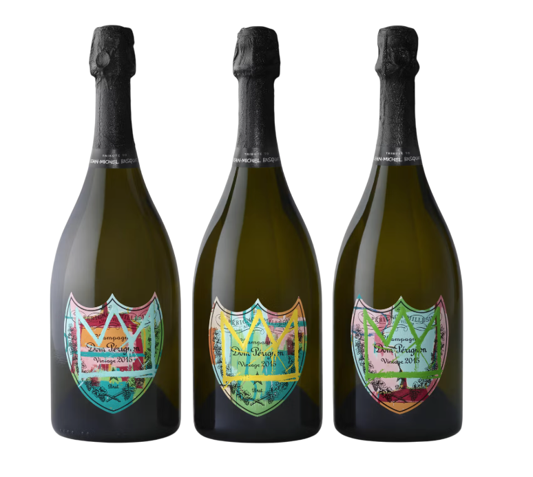 Dom Perignon Jean-Michel Basquiat Brut 2015 Gift Box SF Set of 3