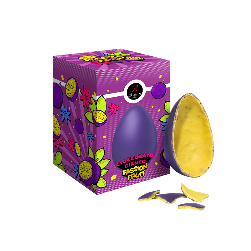 Bodrato White Chocolate Easter Egg Passion Fruit 220g