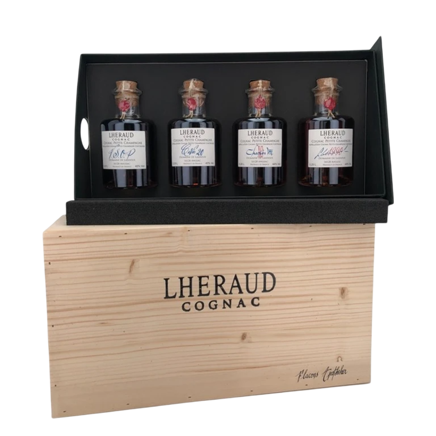 Lheraud Coffret Degustation Cognac 4x20cl