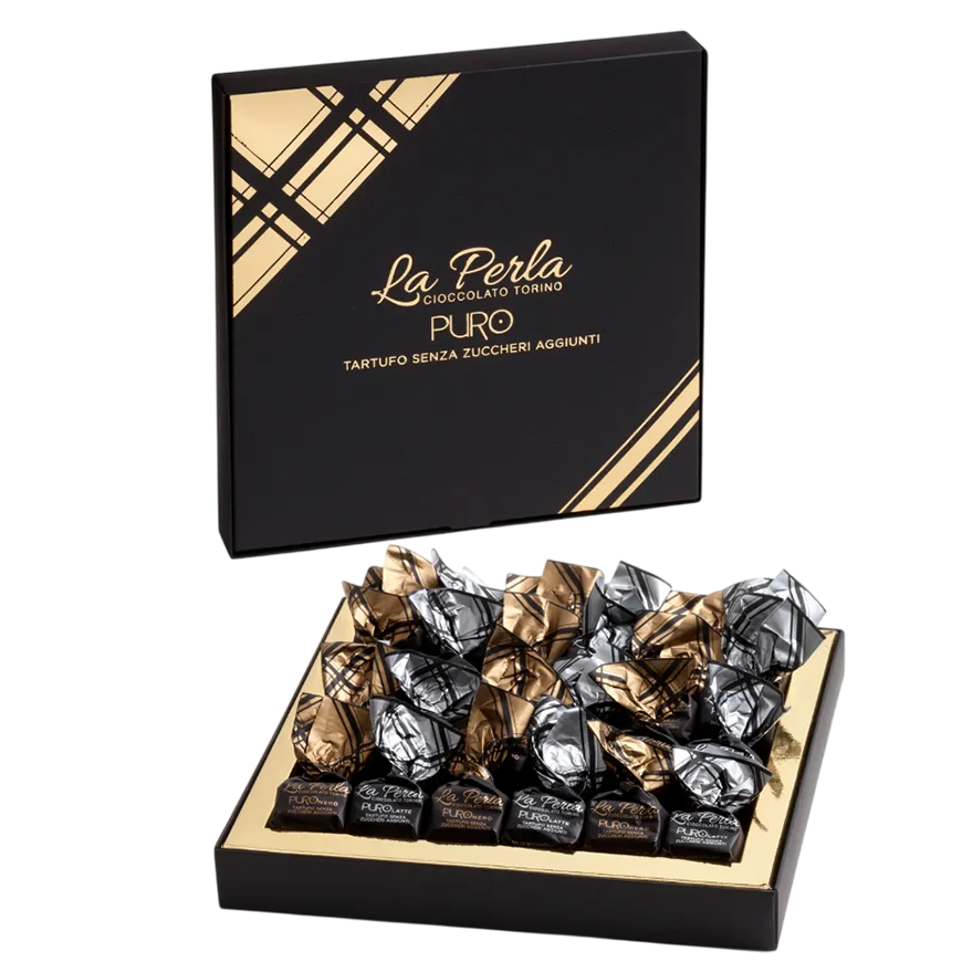 La Perla Assorted Chocolate Puro Nero - Puro Latte Gift Box 340g