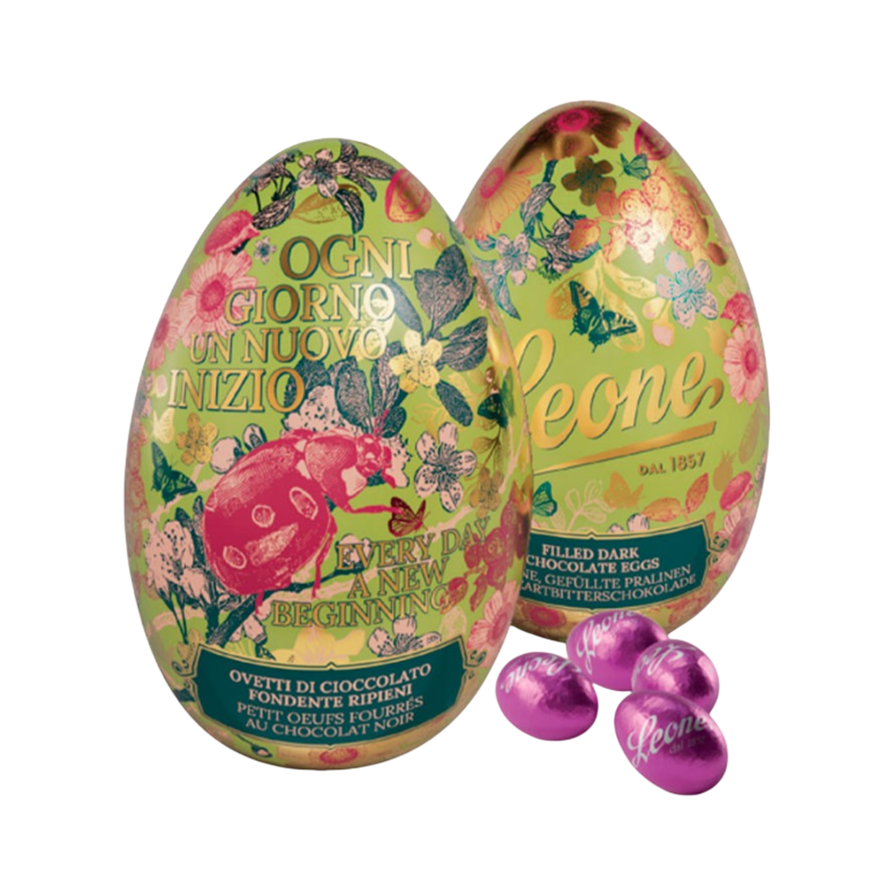Leone Secret Garden Milk Chocolate Eggs In Tin Easter Egg 90g