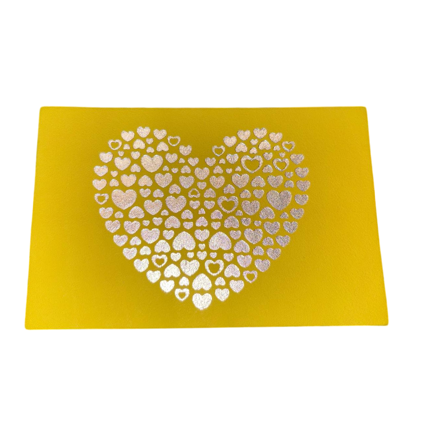 Bandit Manchot Leather Postcard "Heart" 10x15 cm