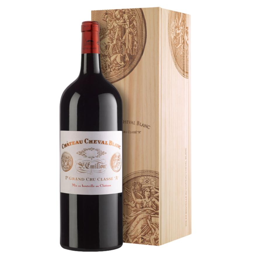 Chateau Cheval Blanc 'Le Petit Cheval' Rouge 2021 Magnum Wooden box