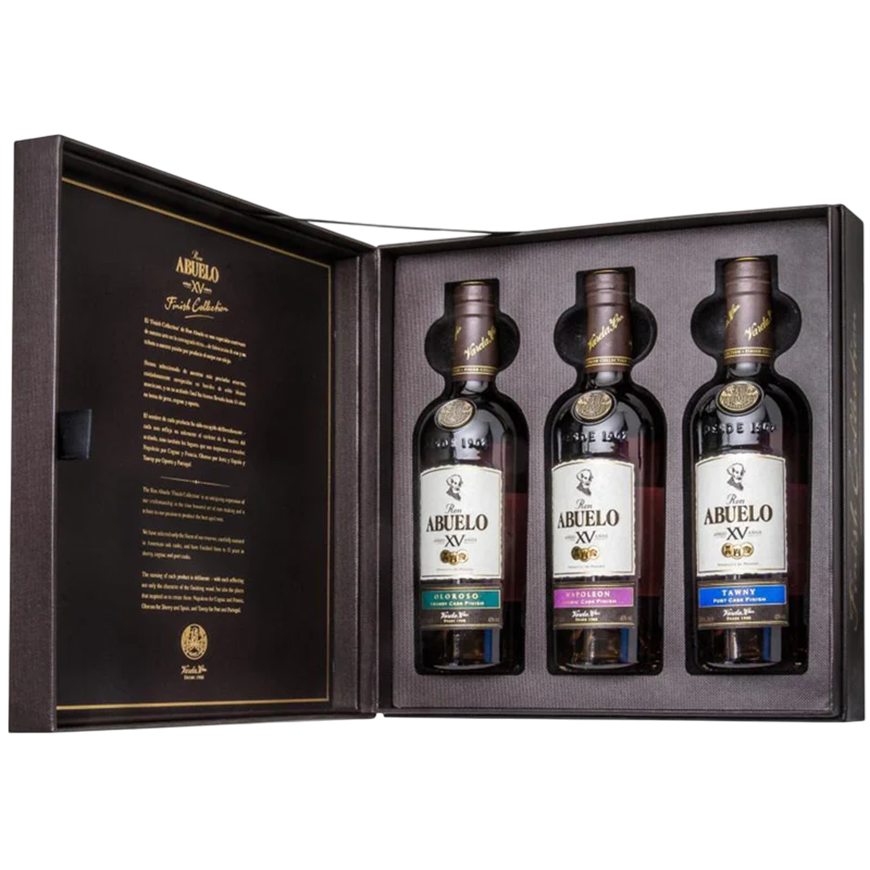 Ron Abuelo 15 YO Oloroso Napoleon Tawny Set of 3 20cl