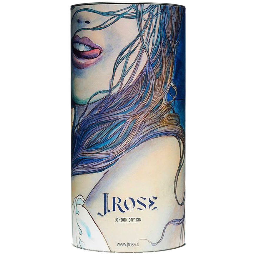 J. Rose London Gin Cylinder Box without Bottle