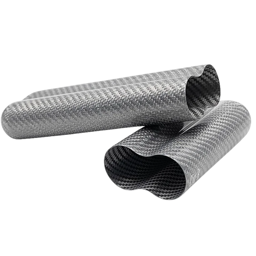 Cigar Case Carbon Silver for 2pcs