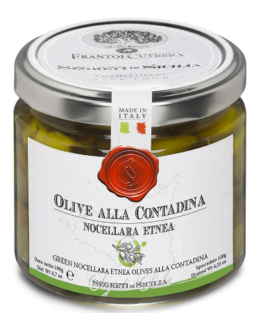 Frantoi Cutrera Vasetto Olive Alla Contadina In Olio Extra Vergine Di Oliva 190g