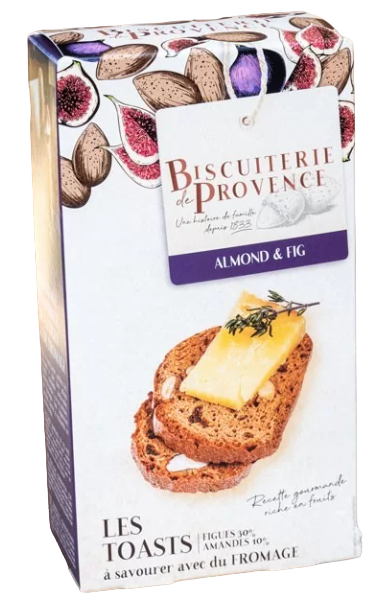 Biscuiterie de Provence Les Toasts a Fromage Amande & Figue 120g