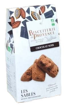 Biscuiterie de Provence Les Biuscuits Gouters Sables Chocolat noire 120g