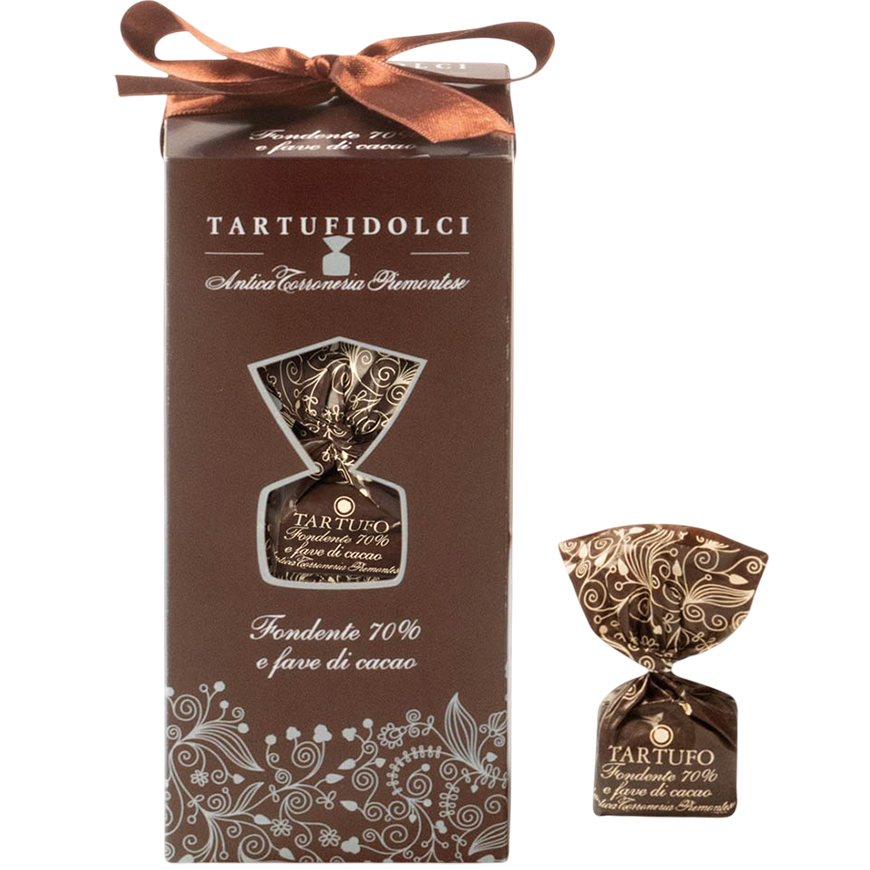 Antica Torroneria Tartufi Fondenti 70% Fave di Cacao Le Personalizzabili 160g