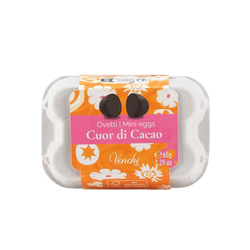 Venchi Egg Box with 75% Dark Chocolate Eggs 65g