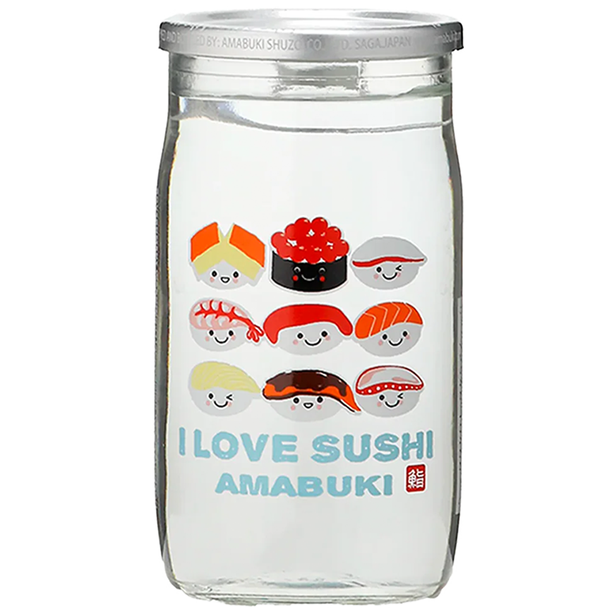 Amabuki I Love Sushi Junmai Cup 18cl