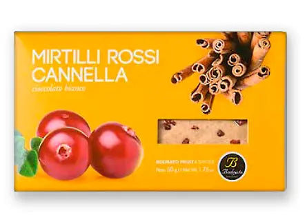 Bodrato White Cranberry Cinnamon Chocolate 50g