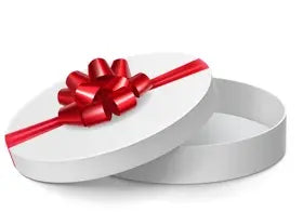 Gift box round small