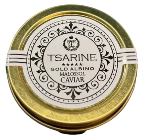Tsarine Gold Albino Malossol Caviar 10g