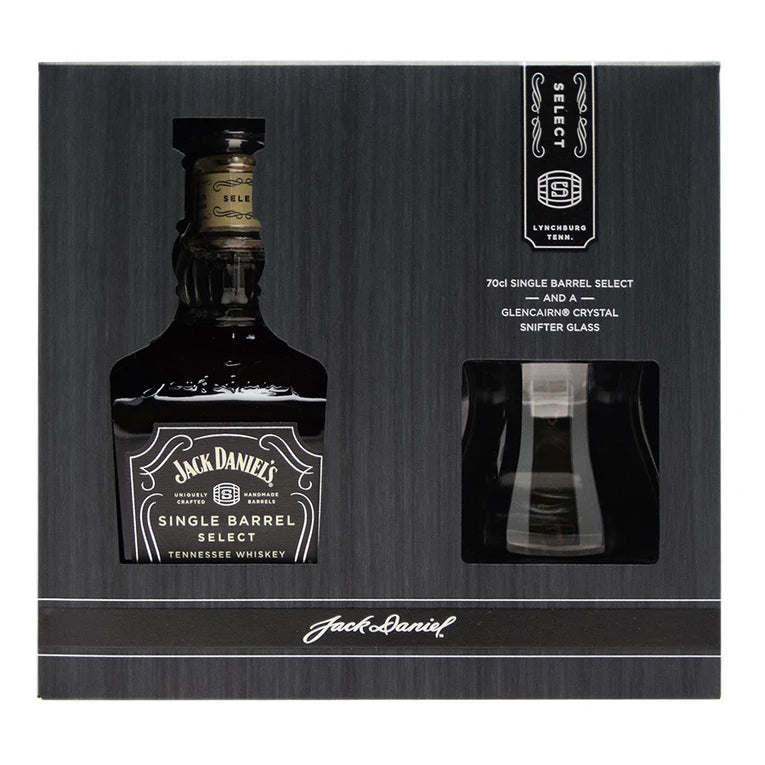 Jack Daniels Single Barrel with Glencairn Glasses 70cl