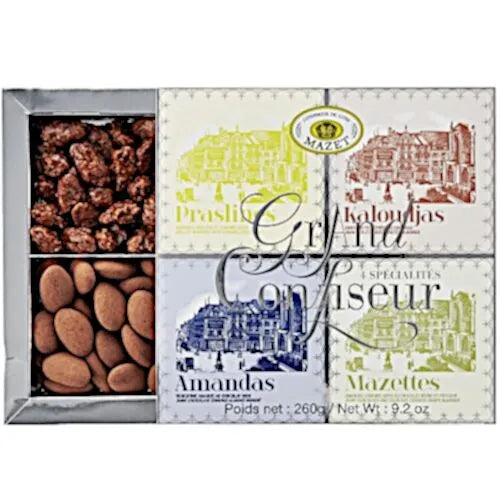 MAZET Coffret Grand Confiseur 260g (Prasl-Maz-Kalouj-Amandas)