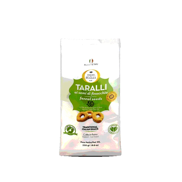 Terre di Puglia TARALLI WITH EXTRA VIRGIN OLIVE OIL fennel (250g)