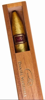 Daniel Marshall 24kt Golden Torpedo Cigar Individual In Wood BOX