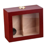 Humidor with Glass Window Cherry Wood