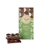 Venchi Dark Chocolate Bar With Mint Crunchy Grains 100g
