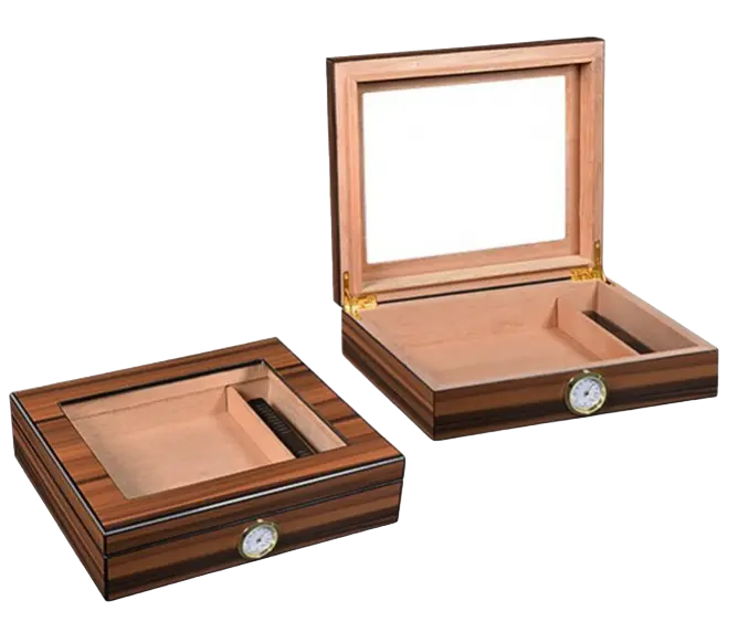 Small Cigar Humidor Light Brown