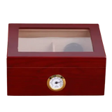 Humidor with Glass Window Cherry Wood