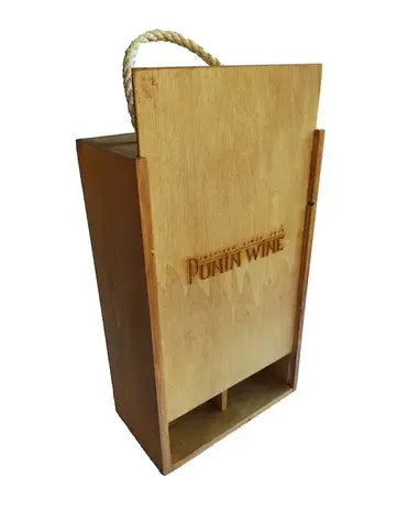 Box with Sliding Door (2 Bottles) 23cm x 35cm x14cm