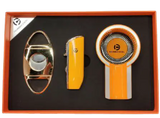 Hannicook Metal Cigar Set Yellow