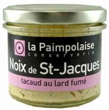 La Paimpolaise Rillettes Rillettes de Noix de St-Jacques et Tacaud au Lard Fume 80g