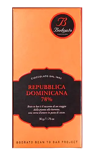 Bodrato Dark Chocolate 78% Dominicana 50g