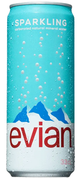 Evian Sparkling Water 33cl