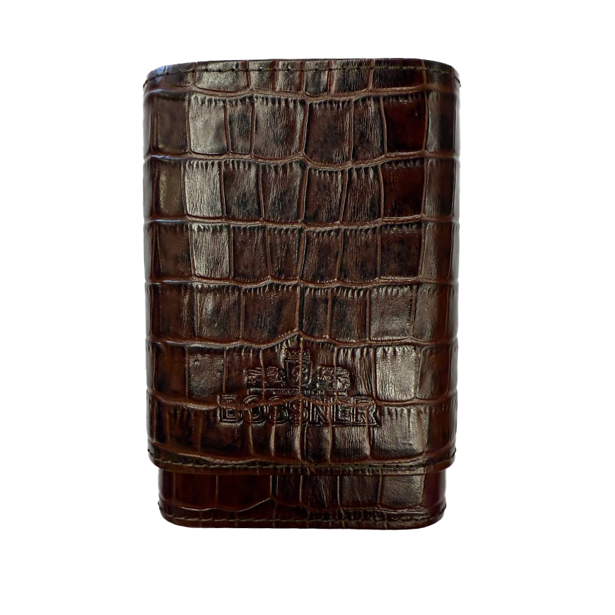 Bossner 4 Finger Cigar Case Brown