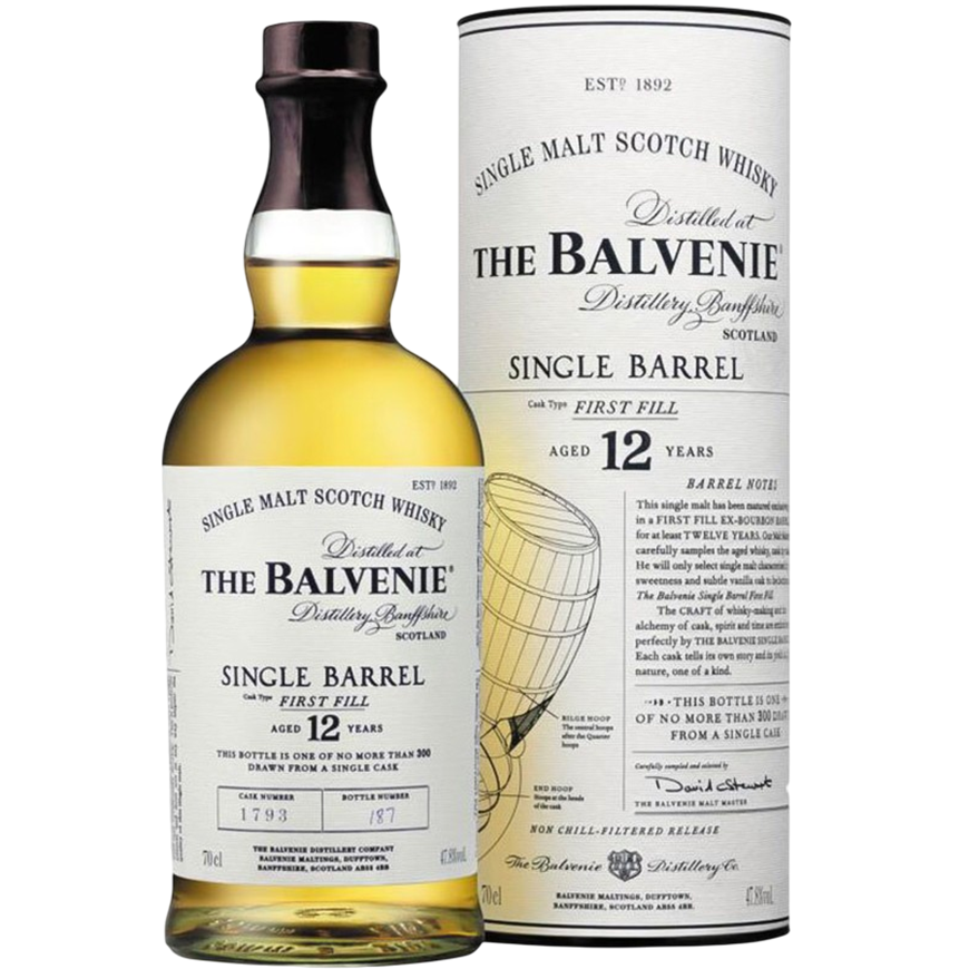 The Balvenie 12 YO Single Barrel First Fill 70cl
