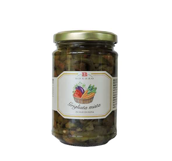 Brezzo Grilled Aubergines in Extra Virgin Olive Oil 280g.