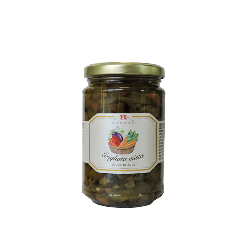 Brezzo Grilled Peppers in Extra Virgin Olive Oil 280g.