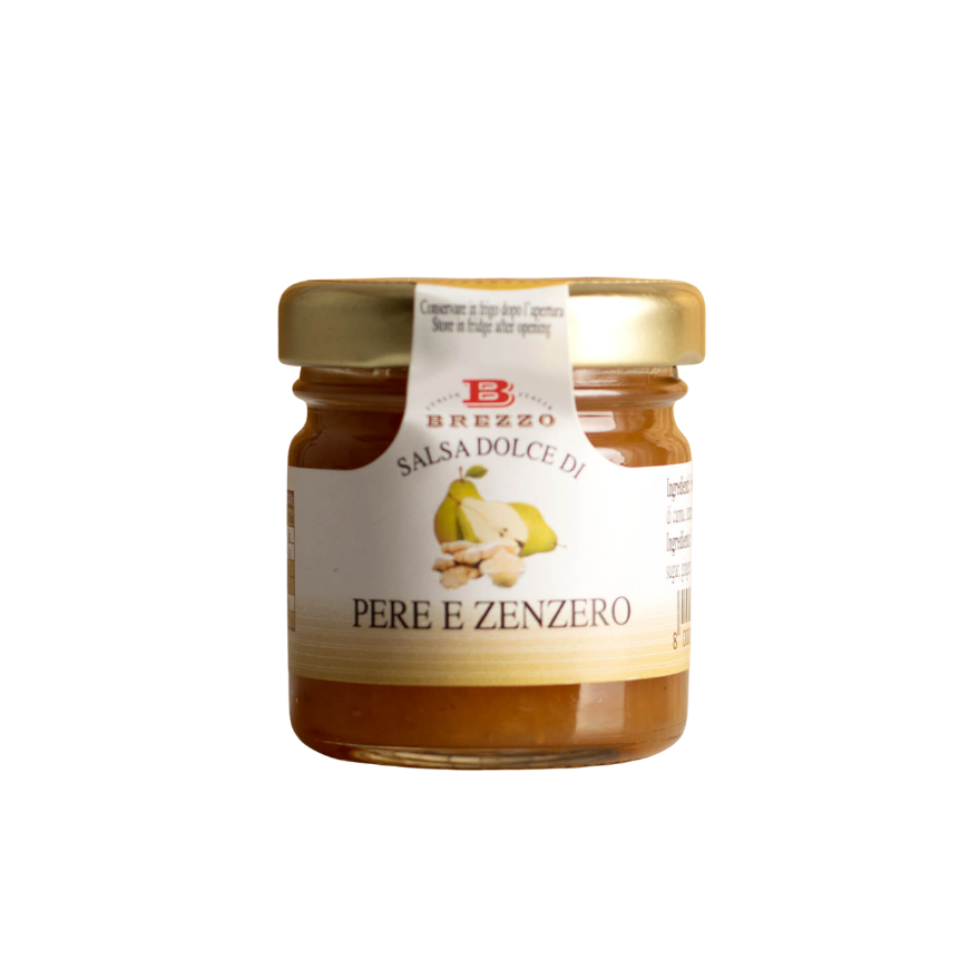 Brezzo Jam for Cheese Pears and Ginger 40g.